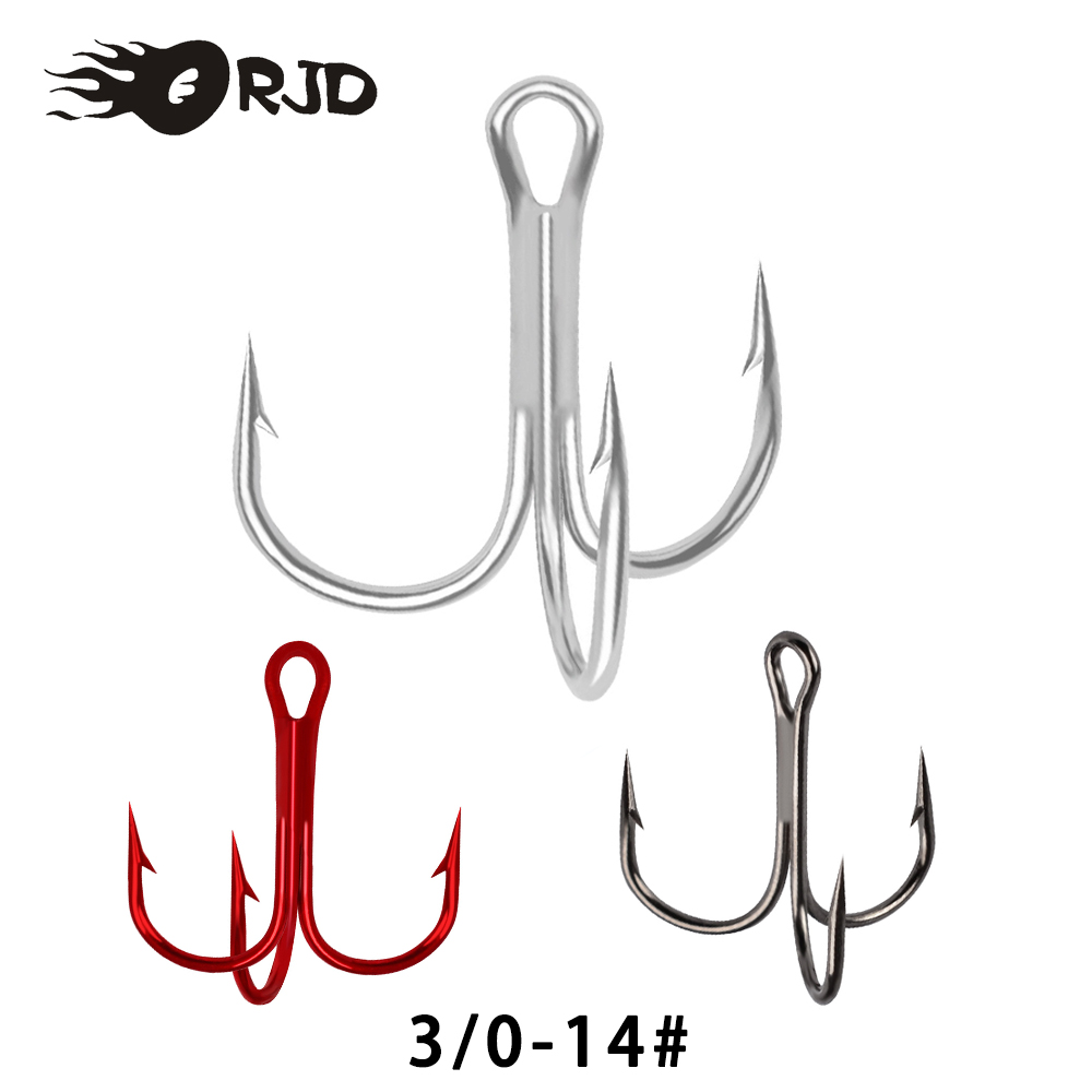 Fishing Hook Barbless - ORJD 10pcs Fishing Hooks Black Nickel