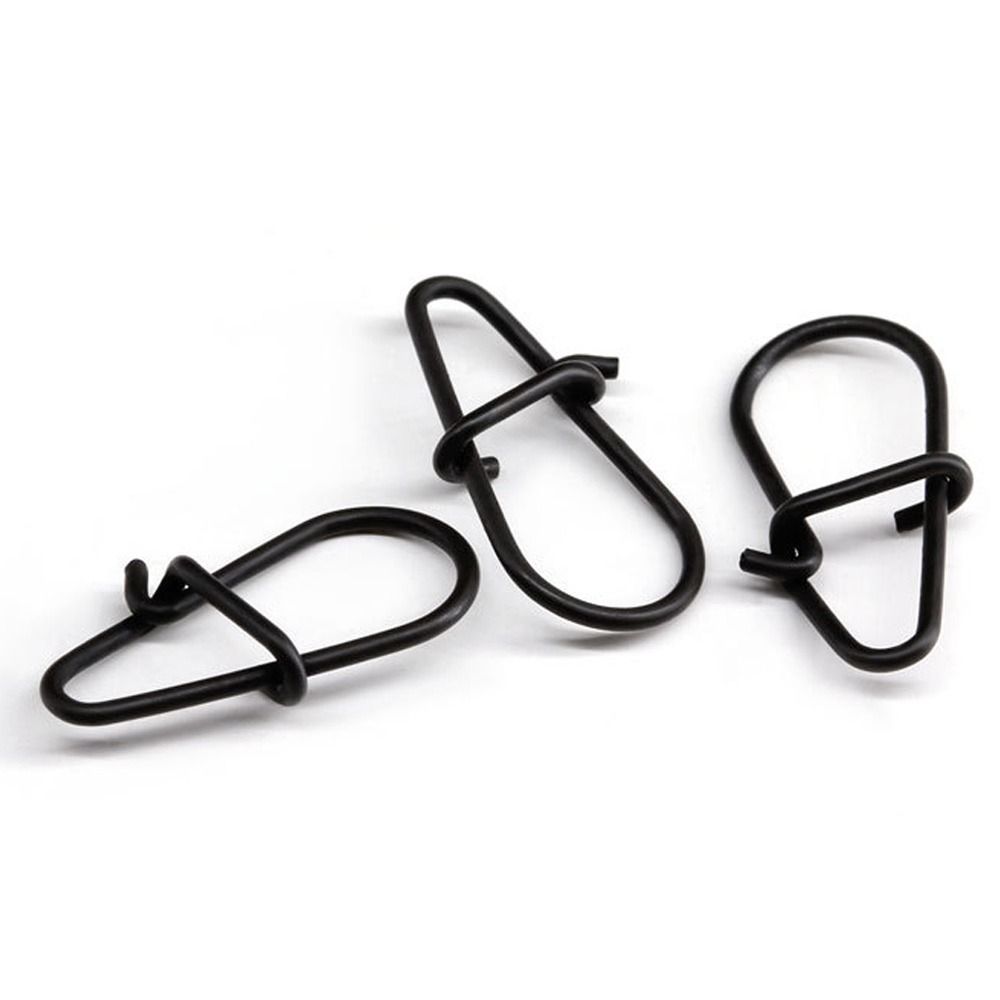 100Pcs/lot Matte black Snap Fi - مراجعة Fishing Hook Stainless Steel وسعره