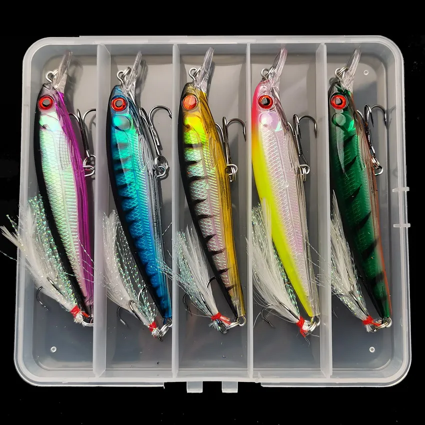 Laser 3D Eyes Bionic Minnow Fi - مراجعة Fishing Hook Box وسعره