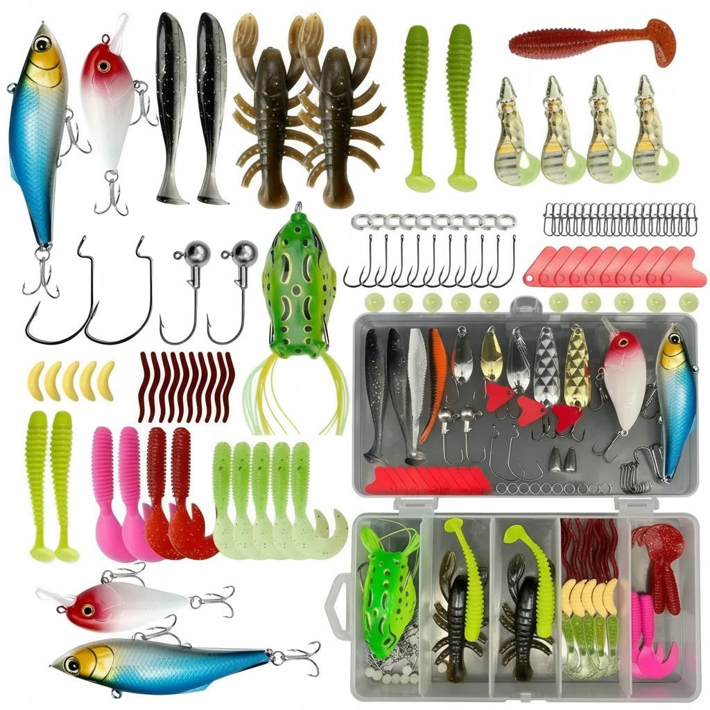 133Pcs Premium Fishing Lures T - مراجعة Fishing Hook Jig وسعره