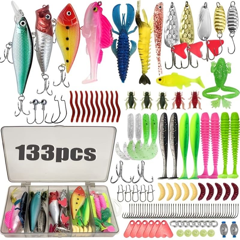 133Pcs Premium Fishing Lures T - مراجعة Fishing Hook Jig وسعره