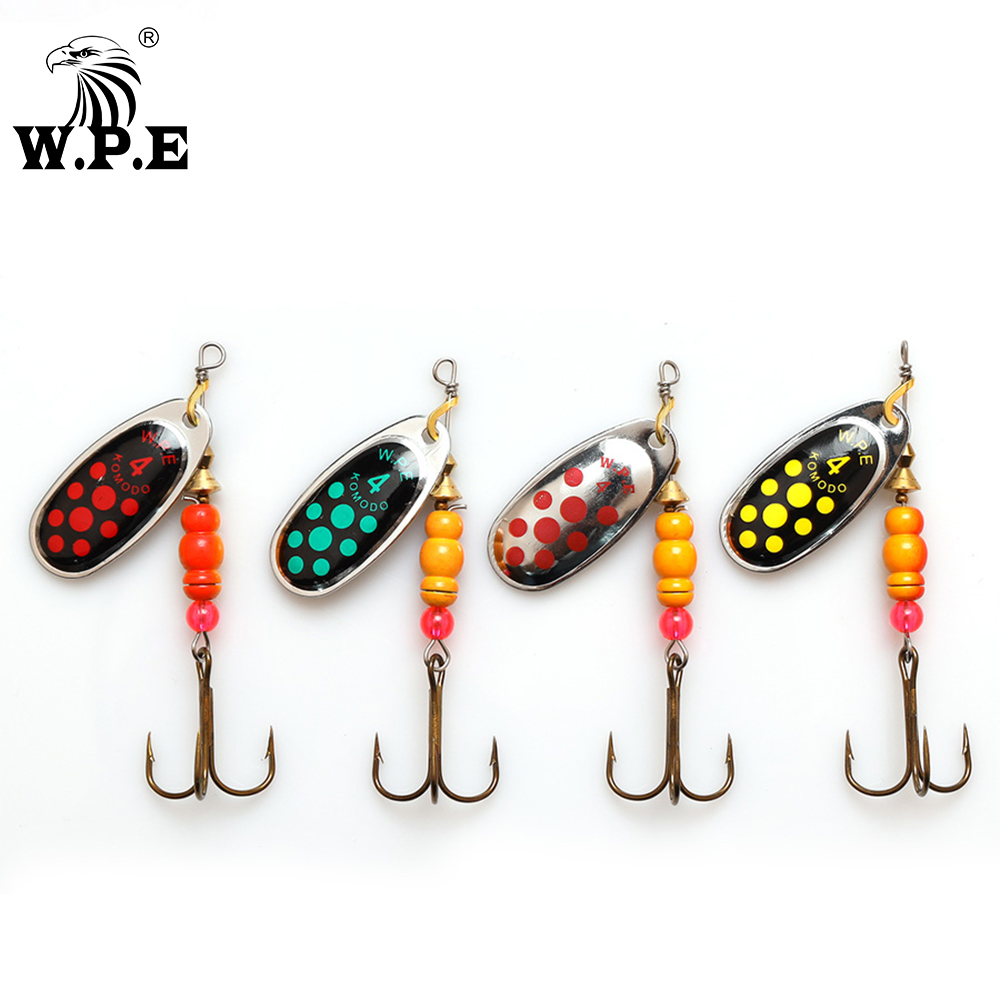 W.P.E Brand New Spinner Lure 1 - مراجعة Fishing Hook Treble وسعره