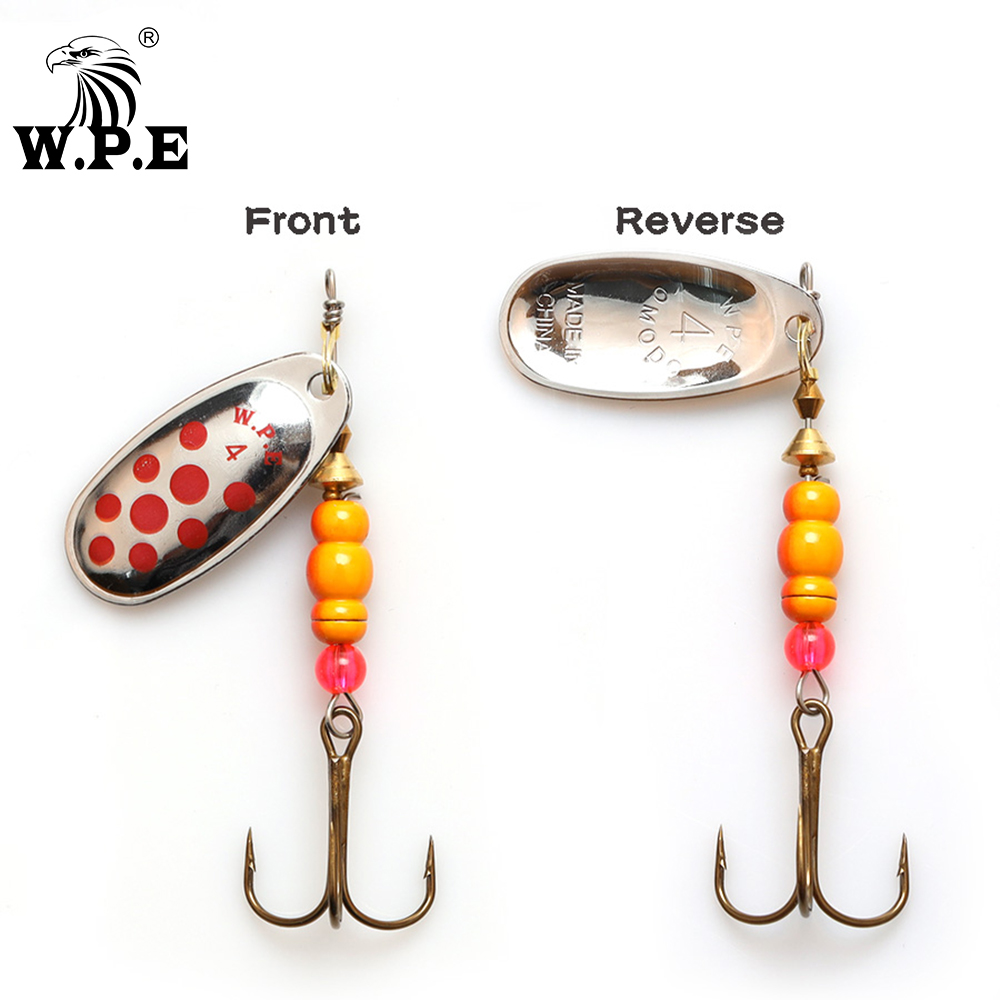 W.P.E Brand New Spinner Lure 1 - مراجعة Fishing Hook Treble وسعره