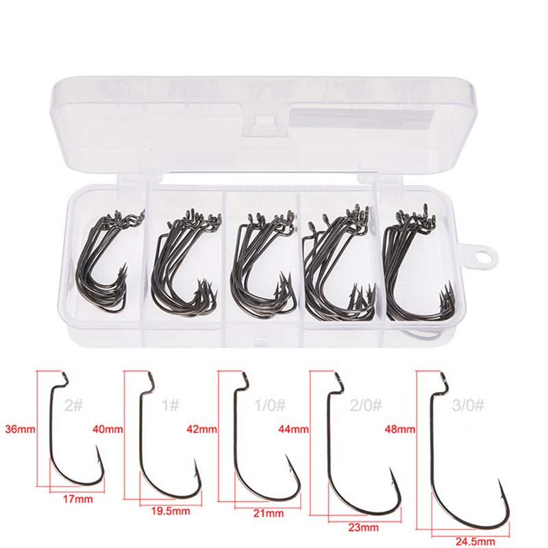 50Pcs/Box High Carbon Steel Fi - مراجعة Fishing Hook Jig وسعره
