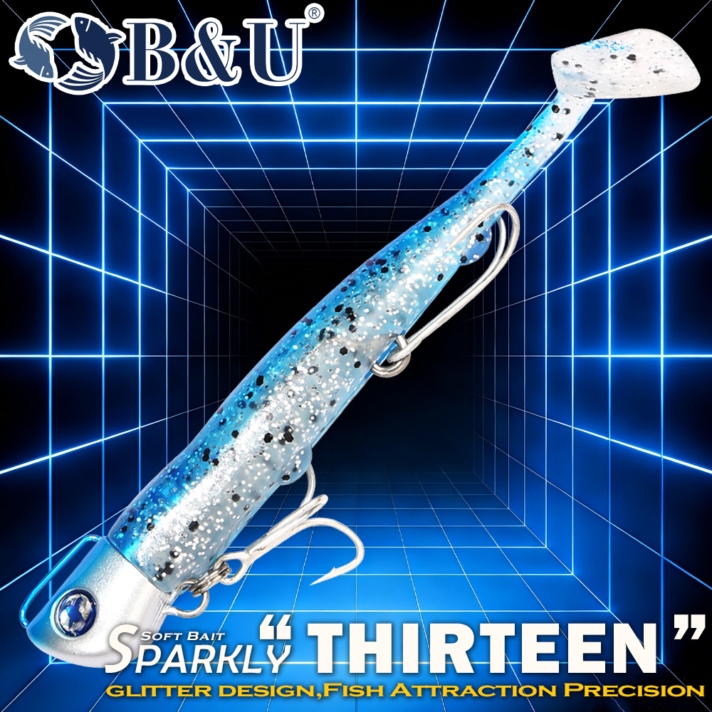 B&U Jighead Pencil Soft Fishin - مراجعة Fishing Hook Treble وسعره