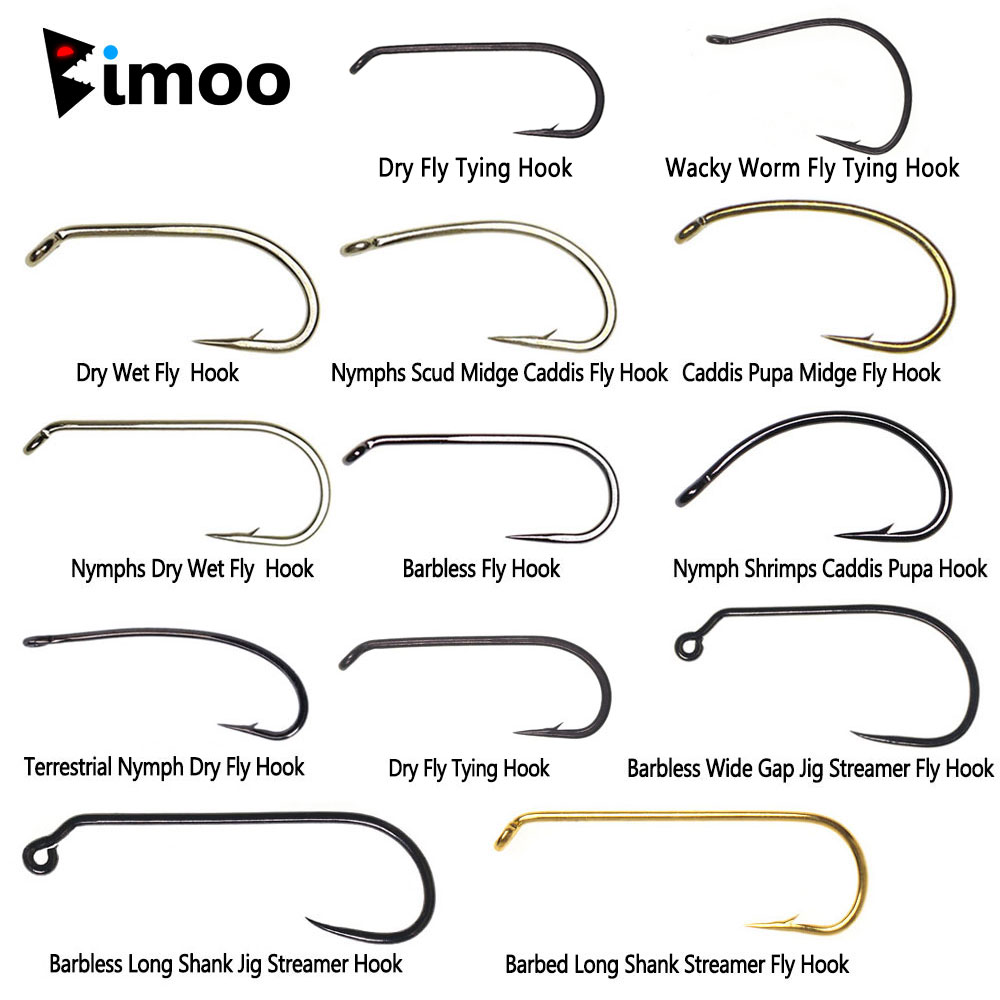 Bimoo 100PCS 1#~22# Barbed & B - مراجعة Fishing Hook Barbless وسعره