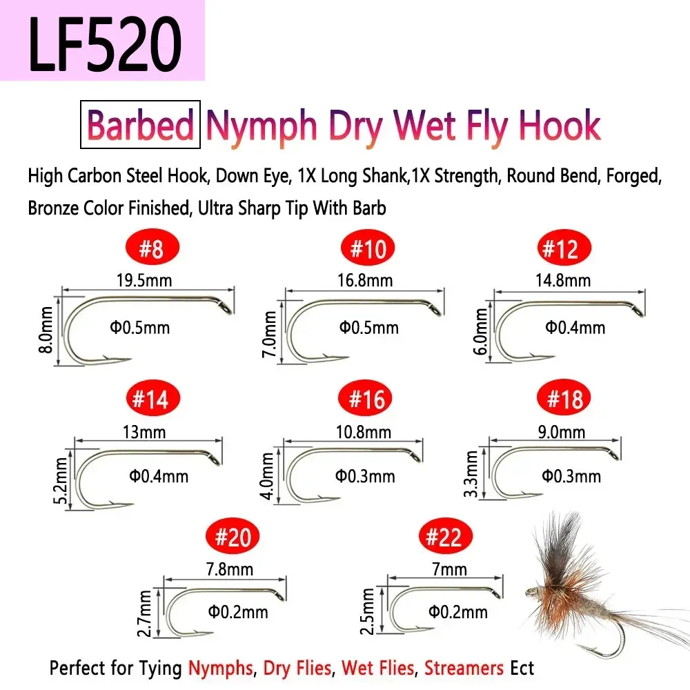 Bimoo 100PCS 1#~22# Barbed & B - مراجعة Fishing Hook Barbless وسعره