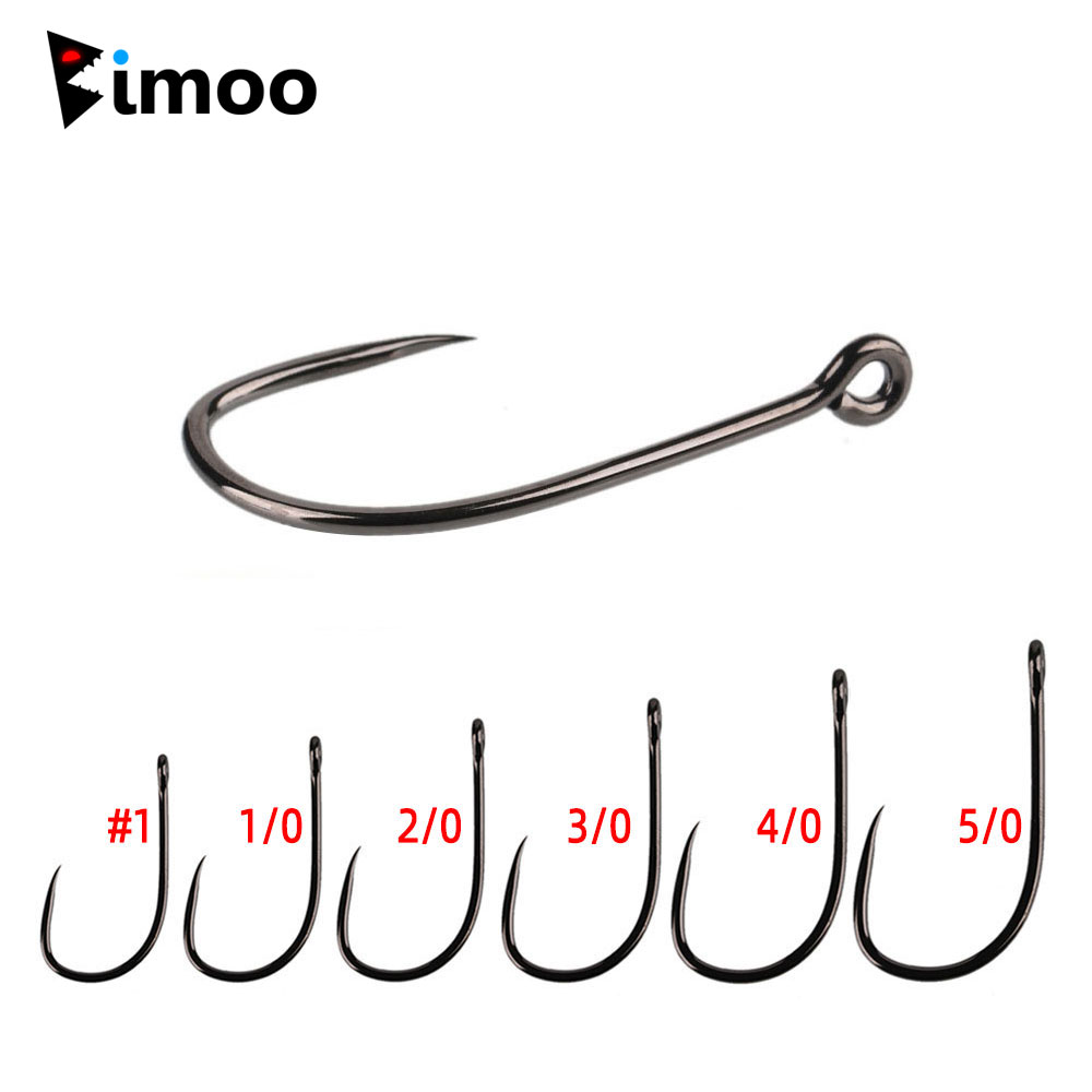 20pcs #1 1/0 2/0 3/0 4/0 5/0 S - مراجعة Fishing Hook Barbless وسعره